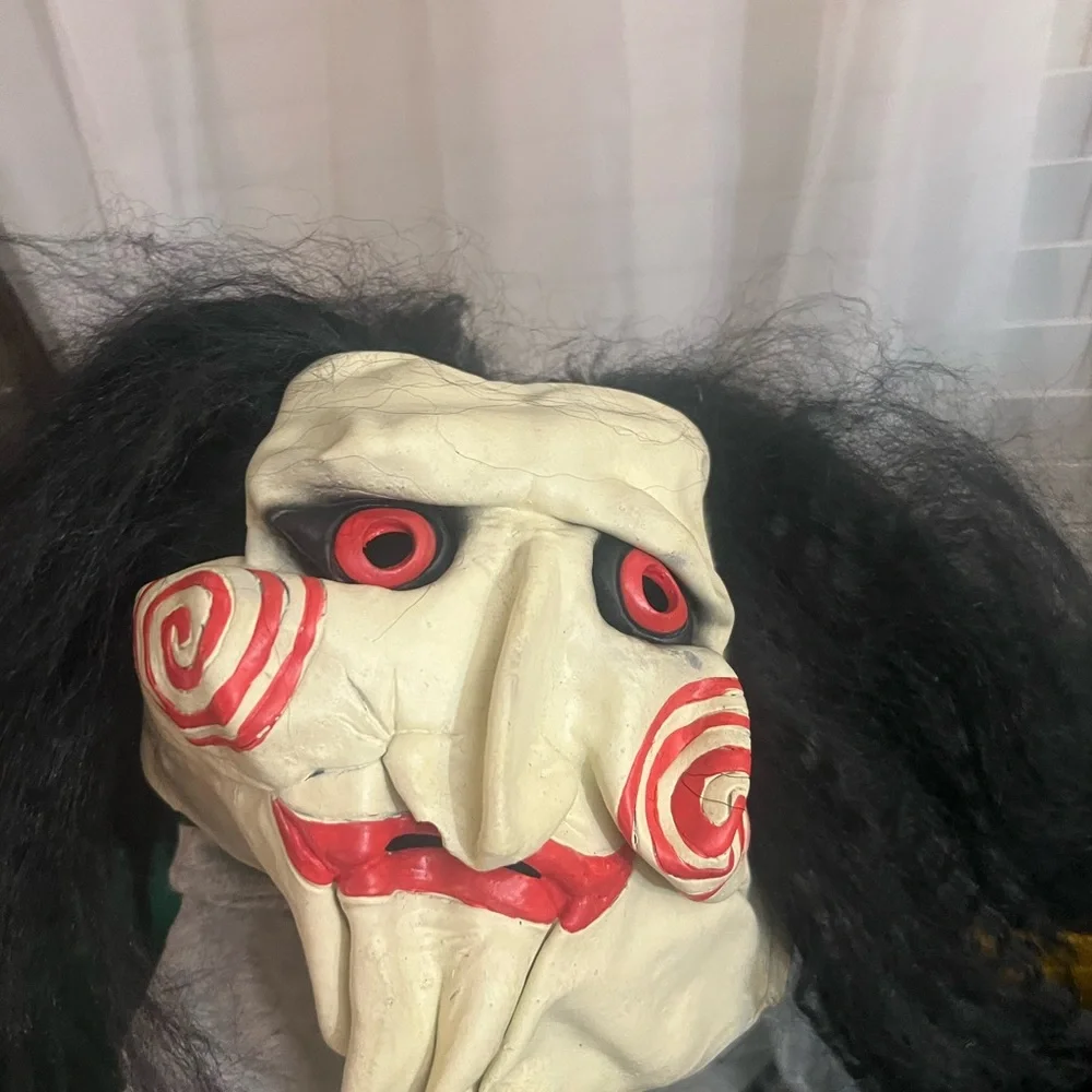 ADULT HALLOWEEN SAW BILLY PUPPET SCARY MASK COSTUME